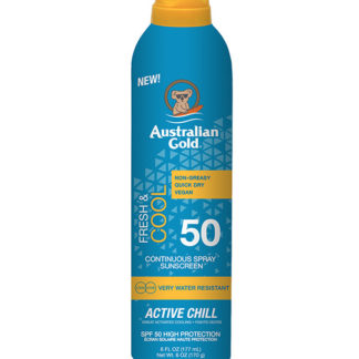 australian gold active chill sunscreen spray