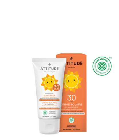 Attitude Little Ones 100% Mineral Sunscreen SPF30 Vanilla Blossom 75 g